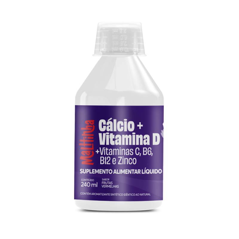 Cálcio + vitamina D + vitaminas C, B6, B12 e zinco kids 240ml 