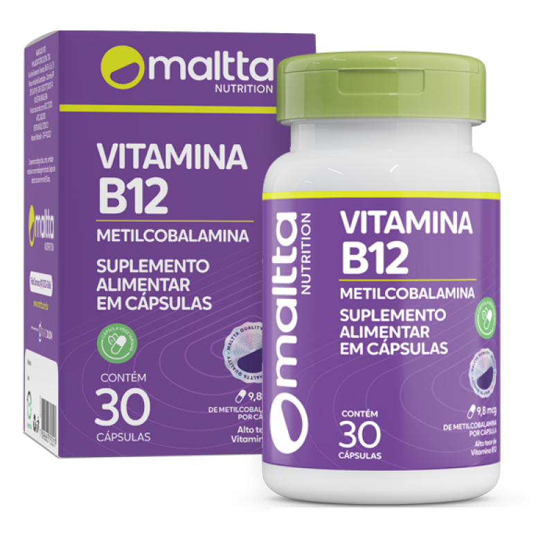 Vitamina B12 Metilcobalamina 30 cápsulas